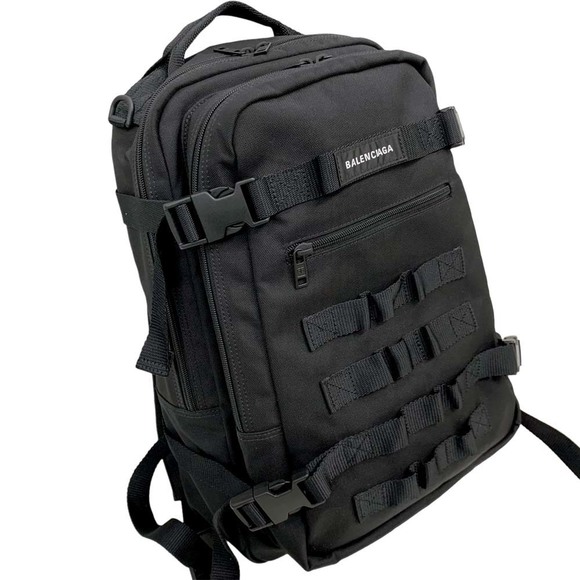 Balenciaga Army Small Backpack Rucksack Black - Picture 1 of 16